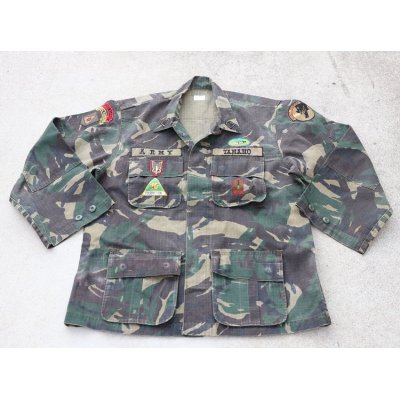 画像1: フィリピン軍 戦闘服ジャケットDPM迷彩 陸軍第1スカウトレンジャー連隊用フルパッチ品