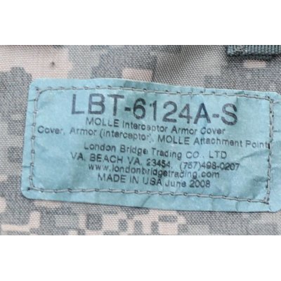 画像4: LBT-6124A-SボディアーマーカバーUCP迷彩(ACU迷彩)SMALL新品