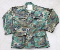 米軍ERDL RDF(LC-1)リーフ迷彩ジャケットX-SMALL-SHORT(LC-1リーフ生地使用品)