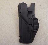 画像: ブラックホークSERPA LEVEL3ヒップホルスター黒H&K P30・P2000用(USPコンパクトも可)新品(右利き・左利き両方有り)