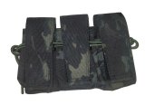 画像: LMG FTMトリプルマガジンポーチMULTICAM BLACK迷彩 新品