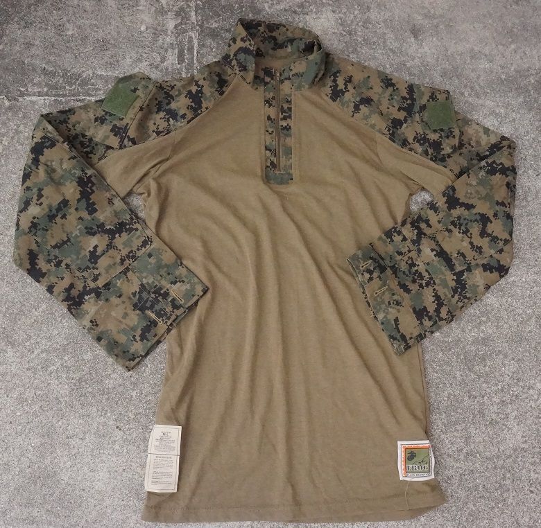 実物　USN 海兵隊 frog woodland marpat コンバットシャツ